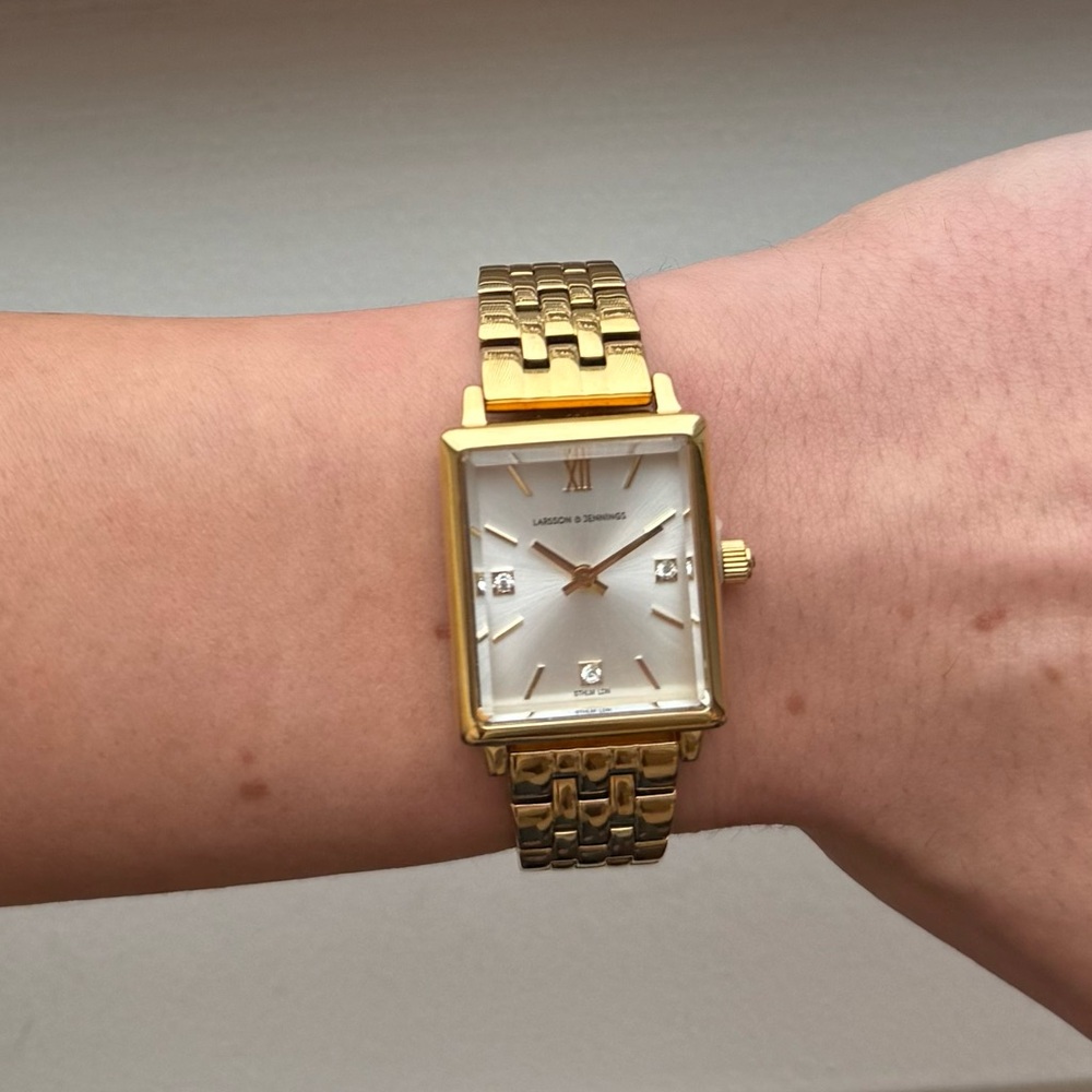 LARSSON & JENNINGS Boyfriend Classic Gold Watch